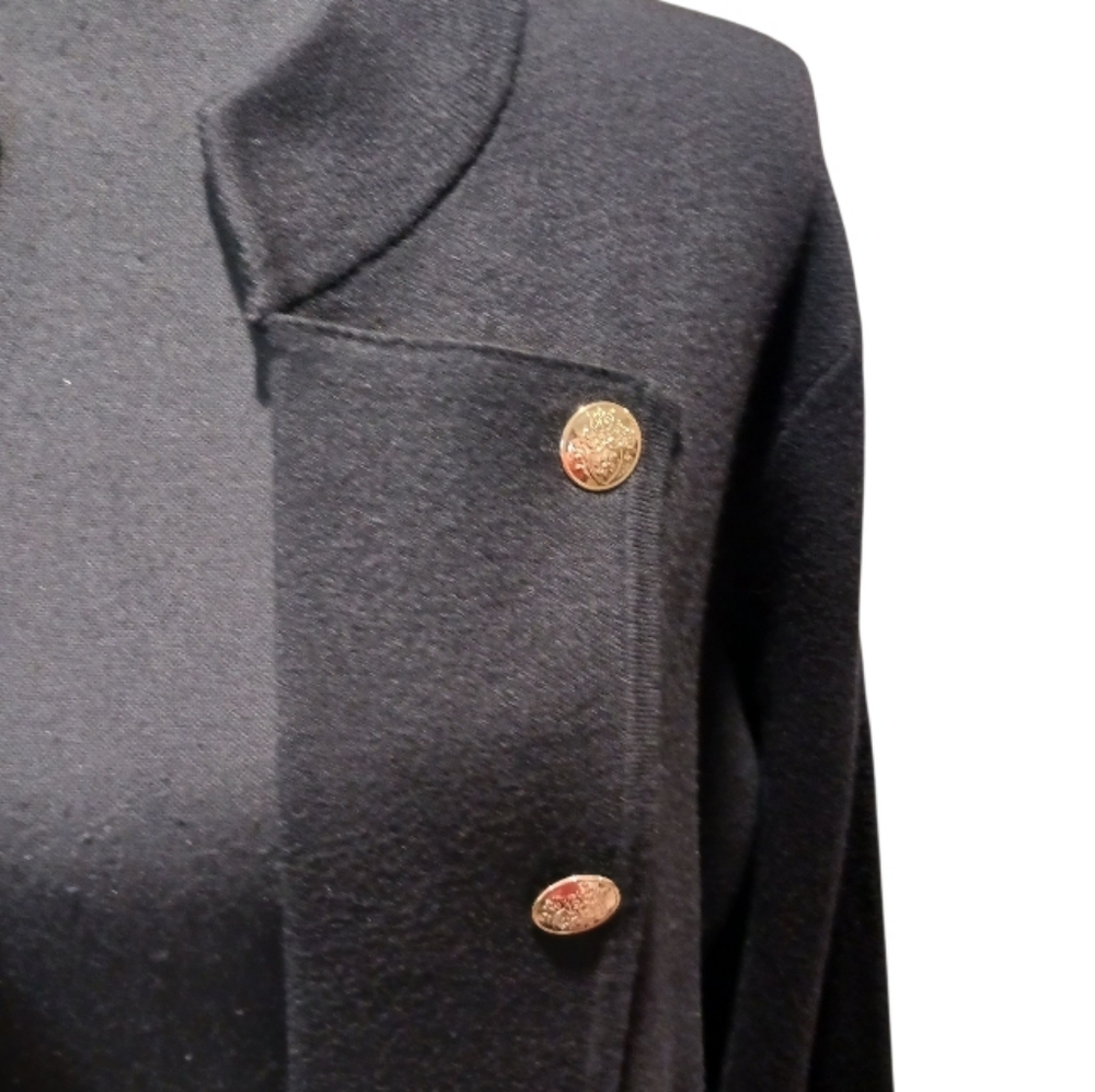 Jones New York Military Band Cardigan Topper Jacket - Picture 5 of 8